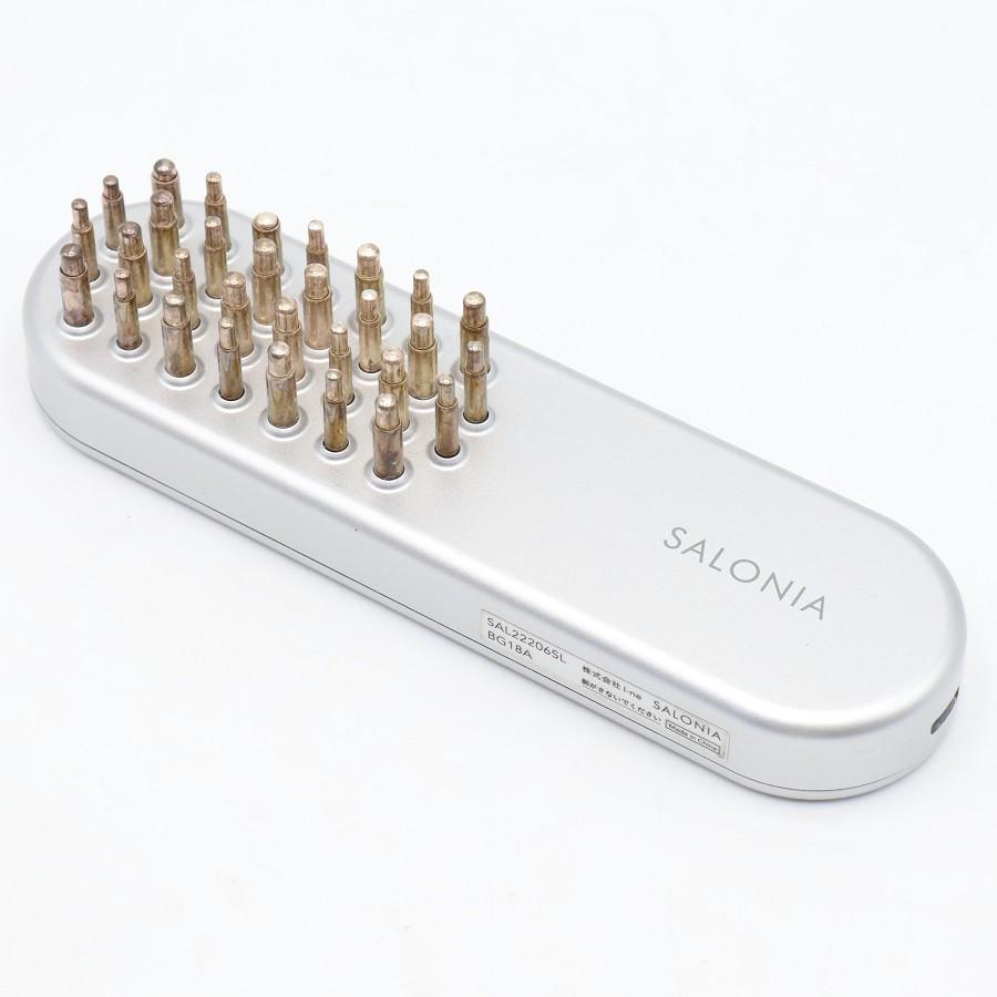 【ボーナスストア+5％】SALONIA SAL22206SL EMS 充電式ハリ美容ブラシ 美顔器 サロニア 本体 | 