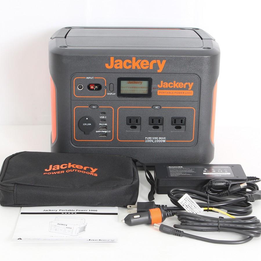 ボーナスストア+5％【美品】Jackery 1000 PTB101 大容量 ポータブル電源 278400mAh/1002Wh 蓄電池 非常用電源 ジャクリ 本体 | 