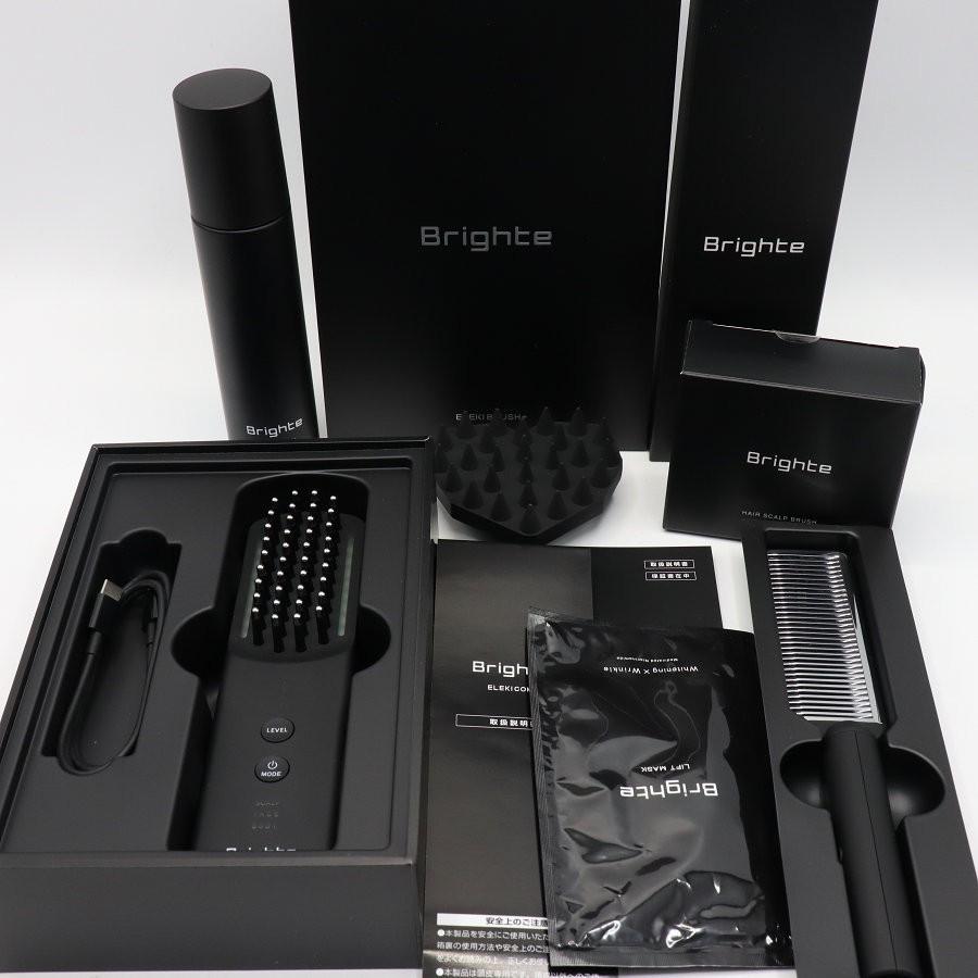 ボーナスストア+5％【美品】Brighte ELEKI BRUSH+ BRT-FSB180 エレキコーム+スカルプブラシ付き 美顔器 EMS フェイスケア ブライト エレキブラシ 本体 | 