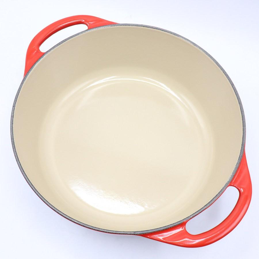 ボーナスストア+5％【美品】ル・クルーゼ シグニチャー ココット・ジャポネーズ 22cm チェリーレッド ホーロー 両手鍋 LE CREUSET 本体 |  | 03