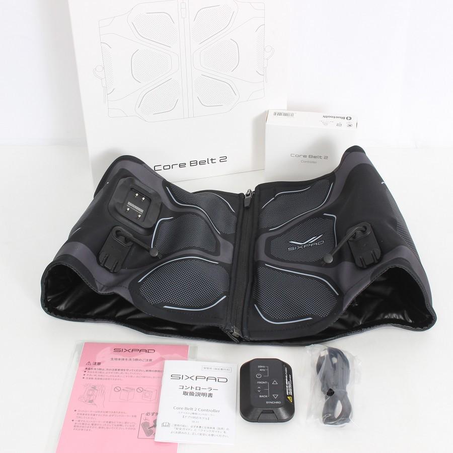 ボーナスストア+5％【美品】MTG SIXPAD Core Belt 2 SE-CB-03C-L ブラック リモコン付き Lサイズ シックスパッド コアベルト 本体 | 