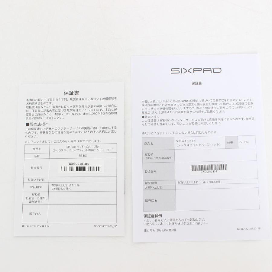 ボーナスストア+5％【美品】MTG SIXPAD Hip Fit SE-BN-14B-M グレー シックスパッド ヒップフィット Mサイズ 本体 |  | 06