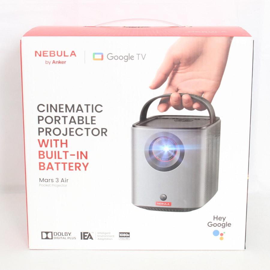 ボーナスストア+5％【美品】Anker Nebula Mars 3 Air D2325512 ブラック モバイルプロジェクター Dolby Digital Plus対応 フルHD アンカー ネビュラ 本体の画像