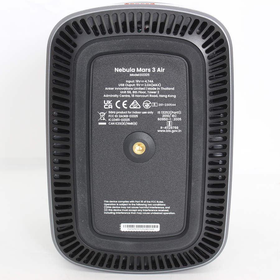 ボーナスストア+5％【美品】Anker Nebula Mars 3 Air D2325512 ブラック モバイルプロジェクター Dolby Digital Plus対応 フルHD アンカー ネビュラ 本体の画像