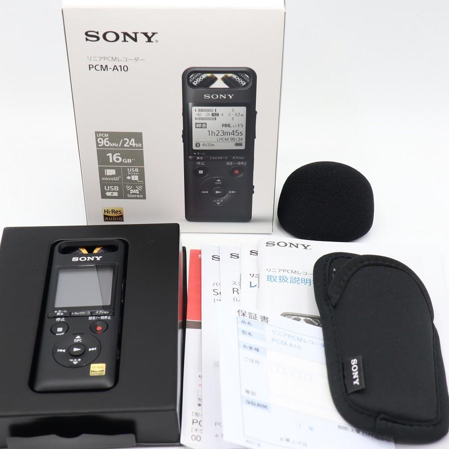 ボーナスストア+5％【美品】SONY PCM-A10 リニアPCM ICレコーダー 16GB 