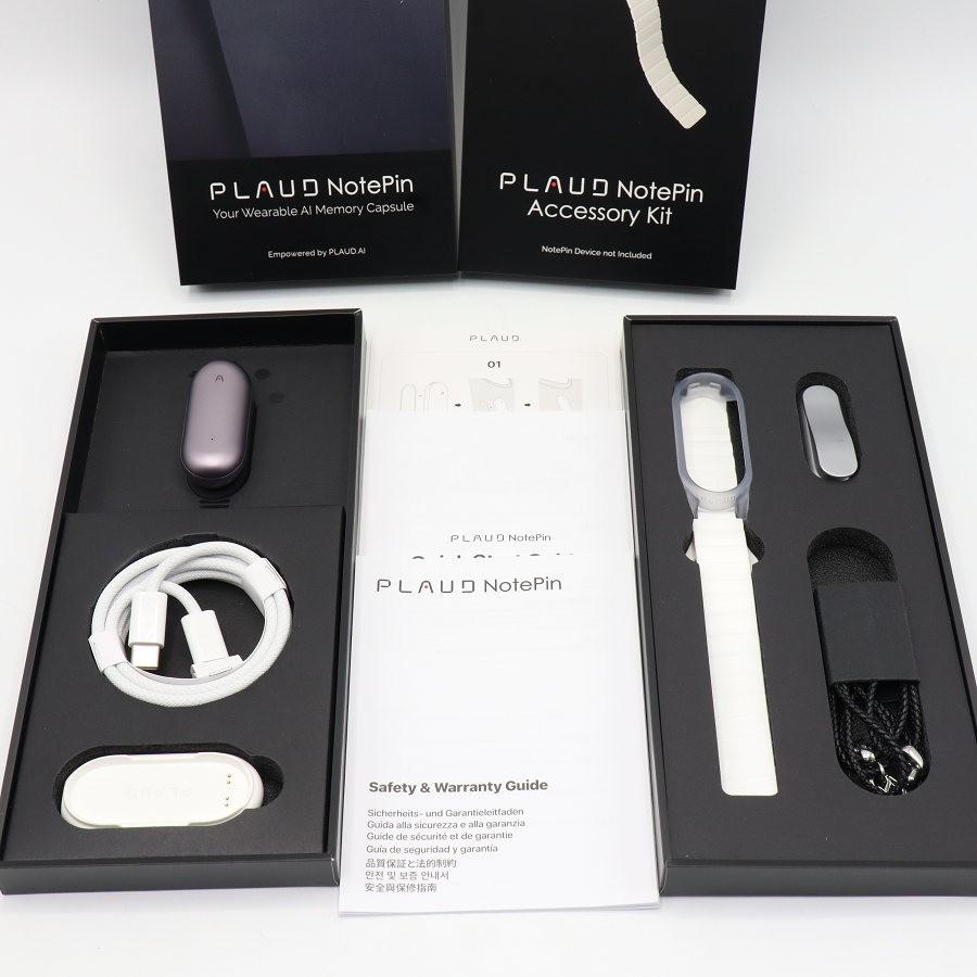 ボーナスストア+5％【美品】PLAUD NOTEPIN NP64GPU1 パープル アクセサリーキット付き AIボイスレコーダー プラウド ノートピン 本体 | 