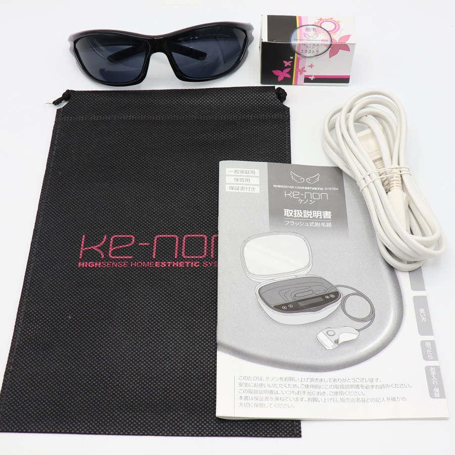 ボーナスストア+5％【美品】ケノン Ver.7.1 眉脱毛あり カートリッジ2点 新品エクストラ+中古ラージ 脱毛器 kenon 本体の画像