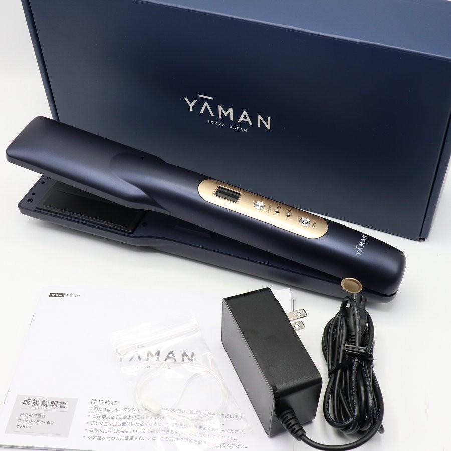 ボーナスストア+5％【美品】ヤーマン ナイトリペアアイロン YJHB4L ネイビー 超音波トリートメント ヘアアイロン YA-MAN 本体 | 