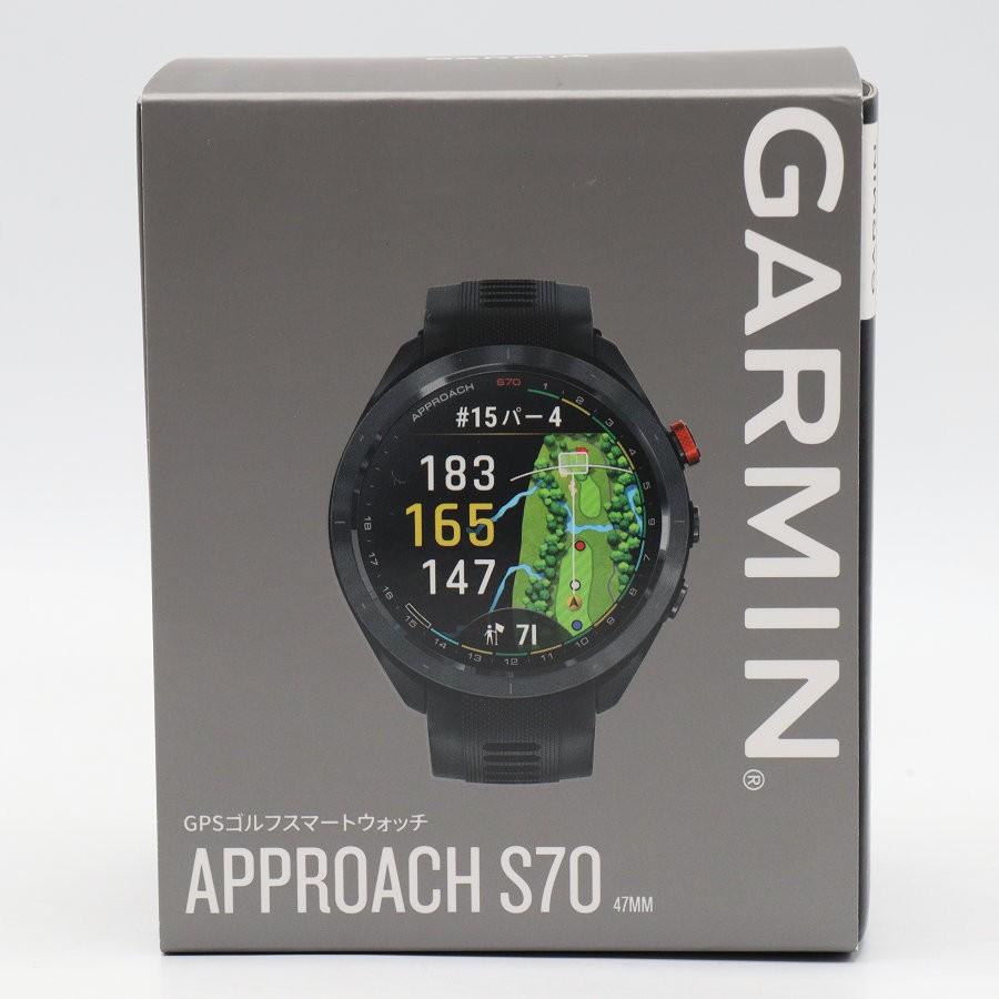 ボーナスストア+5％【美品】GARMIN Approach S70 47mm Black 010-02746
