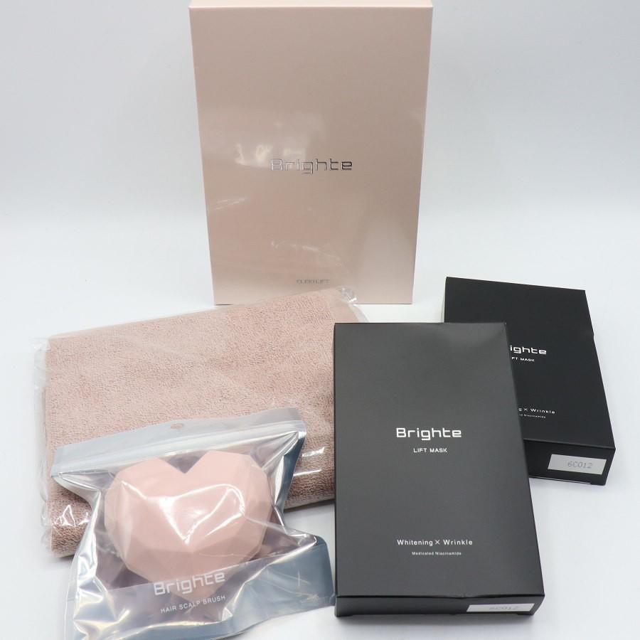 ボーナスストア+5％【新品未開封】Brighte ELEKI LIFT BRT-FL170PK ピンク ブラシ＋シートマスク付き RF EMS美顔器 ブライト エレキリフト 本体 | 