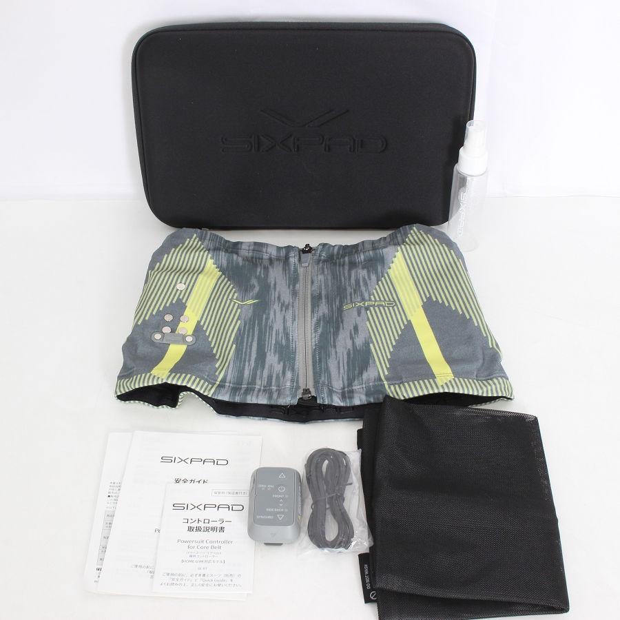 ボーナスストア+5％【美品】MTG SIXPAD Powersuit Core Belt SE-BS-14B-M グレー 専用リモコン付き  ホームジム対応モデル Mサイズ | 