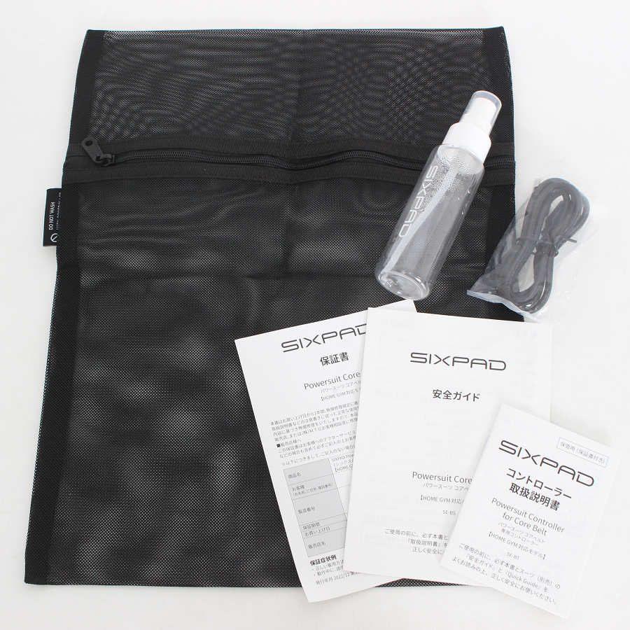 ボーナスストア+5％【美品】MTG SIXPAD Powersuit Core Belt SE-BS-14B-M グレー 専用リモコン付き  ホームジム対応モデル Mサイズ |  | 09