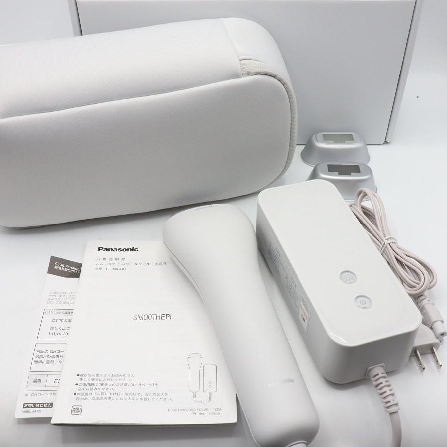 ボーナスストア+5％【美品】パナソニック 光エステ スムースエピ パワー&クール ES-WG0B-H グレー 脱毛器 光美容器 Panasonic 本体 | 