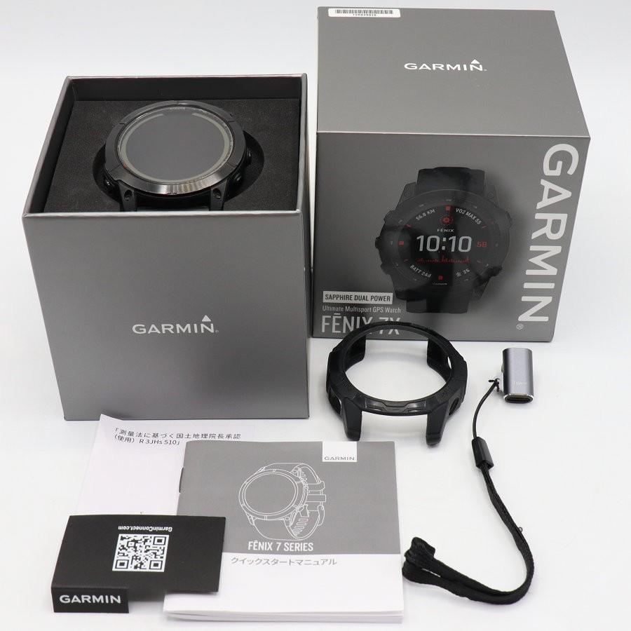 【ボーナスストア+5％】GARMIN fenix 7X Sapphire Dual Power Ti Black DLC/Black 010-02541-43 スマートウォッチ ガーミン フェニックス 本体 | 