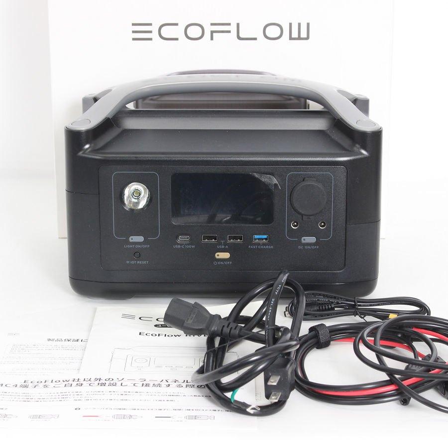 ボーナスストア+5％【美品】EcoFlow RIVER 600 EFRIVER600-JP EF4 288Wh ポータブル電源 エコフロー リバー 本体 | 