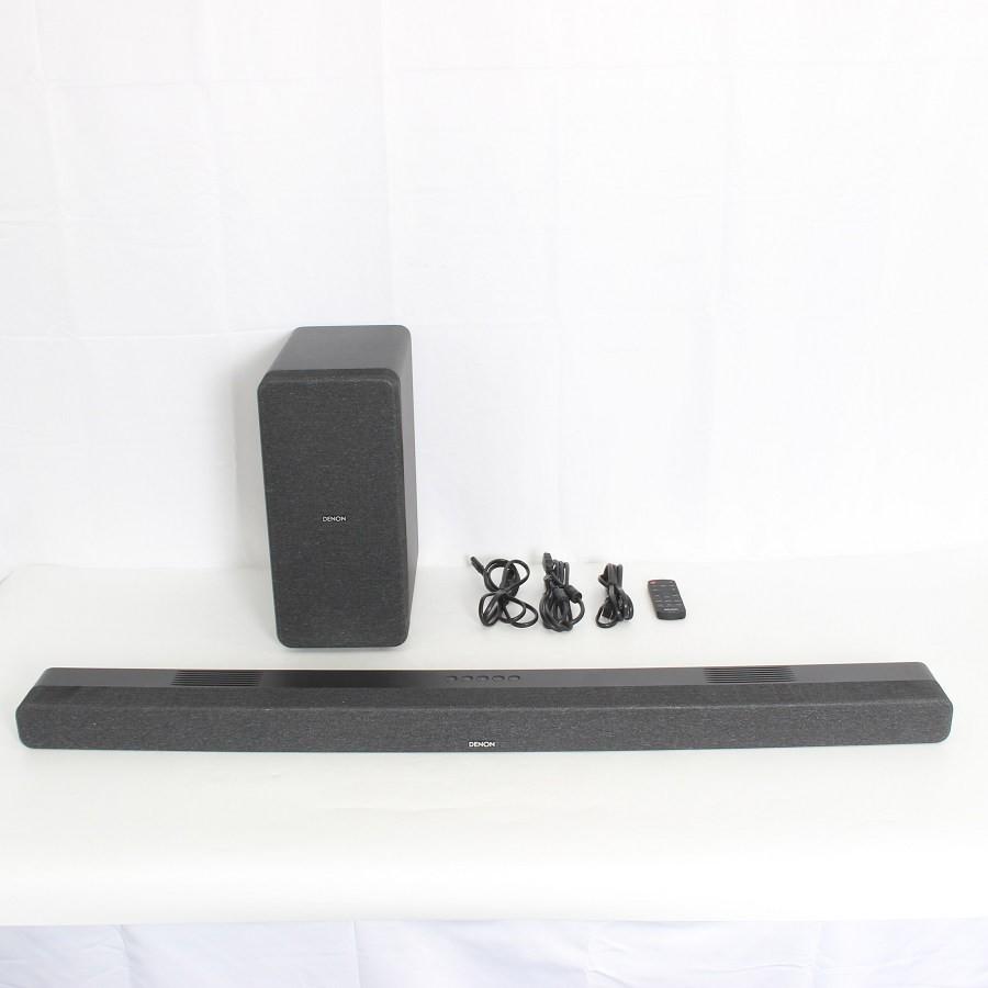 ボーナスストア+5％【美品】DENON DHT-S517 ブラック サウンドバー ワイヤレスサブウーハー付き Dolby Atmos対応 デノン 本体 | 