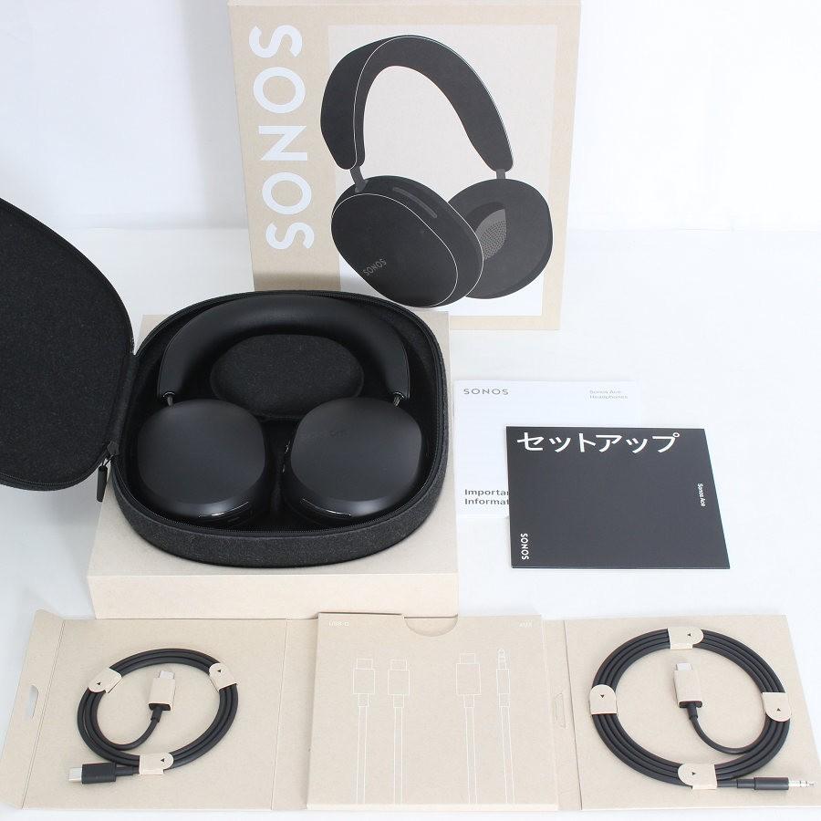 ボーナスストア+5％【美品】Sonos Ace ACEG1JP1BLK ブラック 空間オーディオ ノイズキャンセリングヘッドホン ソノス エース 本体 | 