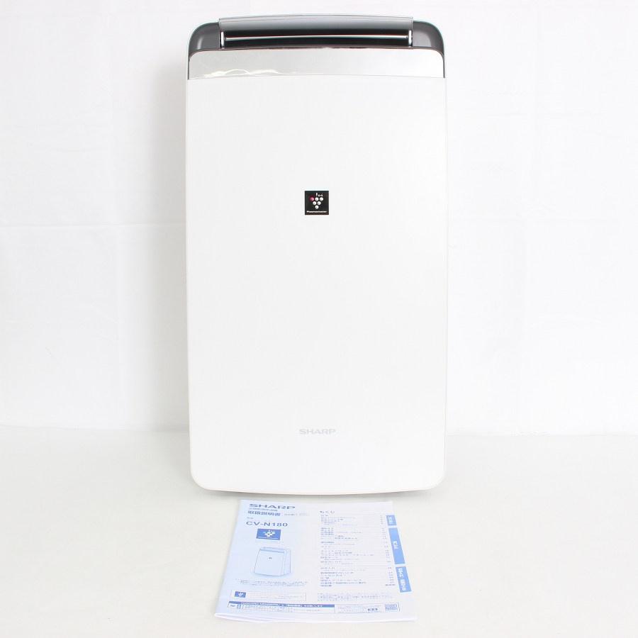 ボーナスストア+5％【美品】シャープ CV-N180-W ホワイト系 衣類乾燥除湿機 SHARP 本体 | 