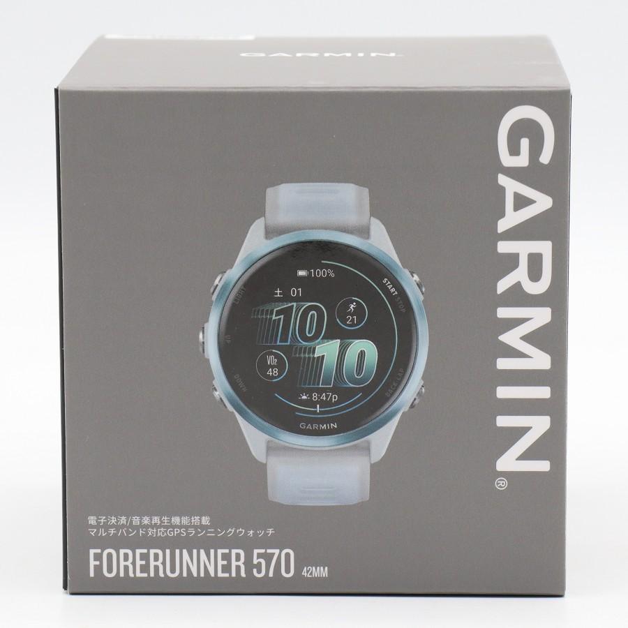ボーナスストア+5％【新品】GARMIN Forerunner 570 42mm 010-02970-31 White/Cloud スマートウォッチ フォアランナー ガーミン 本体 |  | 04
