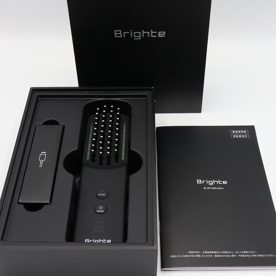 ボーナスストア+5％【美品】Brighte ELEKI BRUSH+ BRT-FSB180 ブラック 美顔器 EMS フェイスケア ブライト エレキブラシ 本体 | 