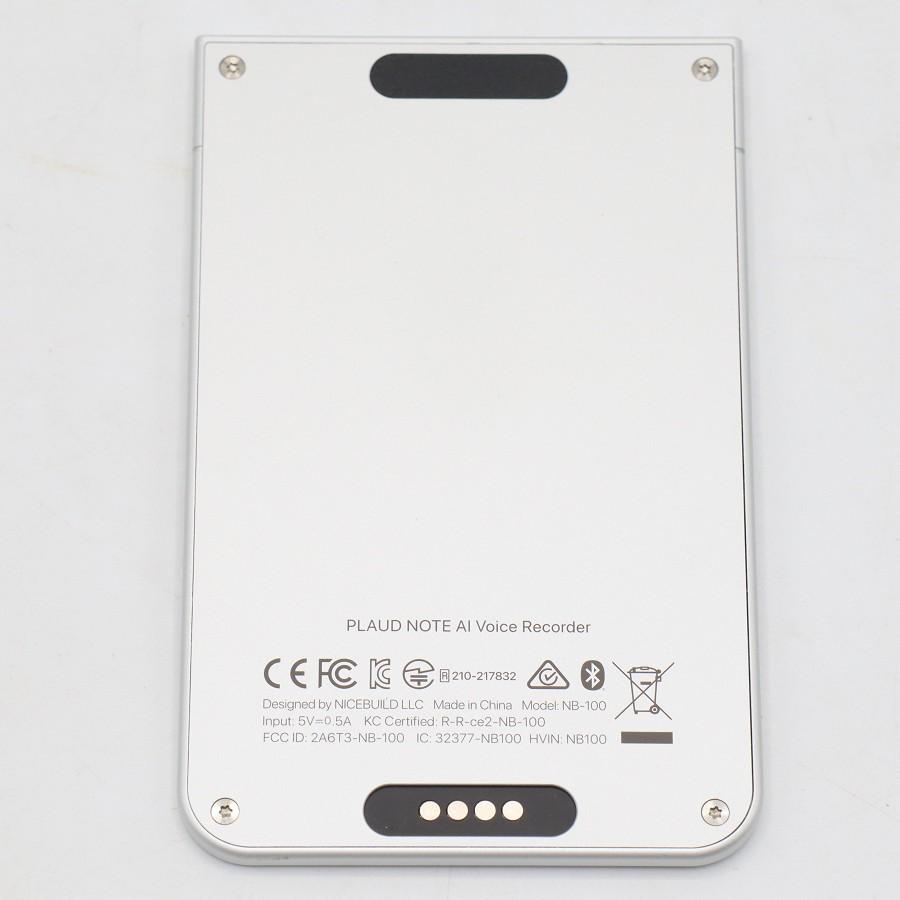 ボーナスストア+5％【美品】PLAUD NOTE PLD-64G-SI-JP シルバー 64GB 