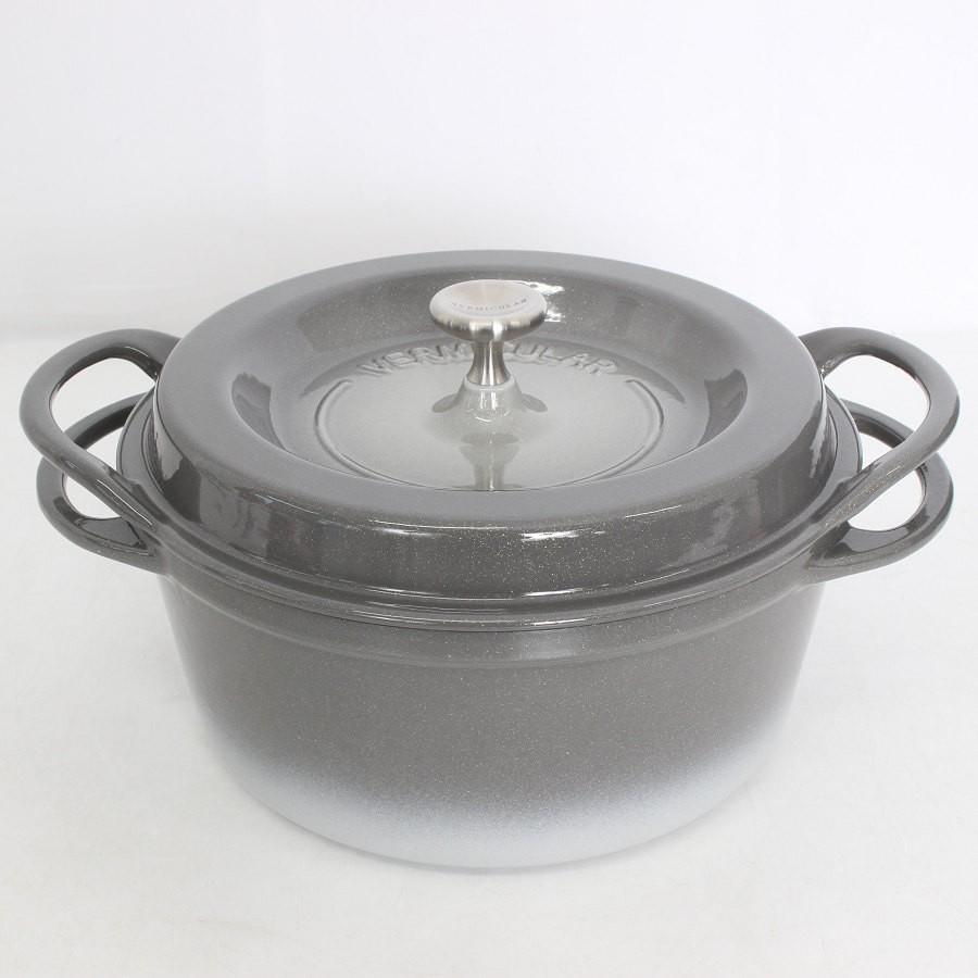 ボーナスストア+5％【新品】バーミキュラ オーブンポットラウンド 22cm GRY22R パールグレー 無水 ホーロー 両手鍋 本体 |  | 01