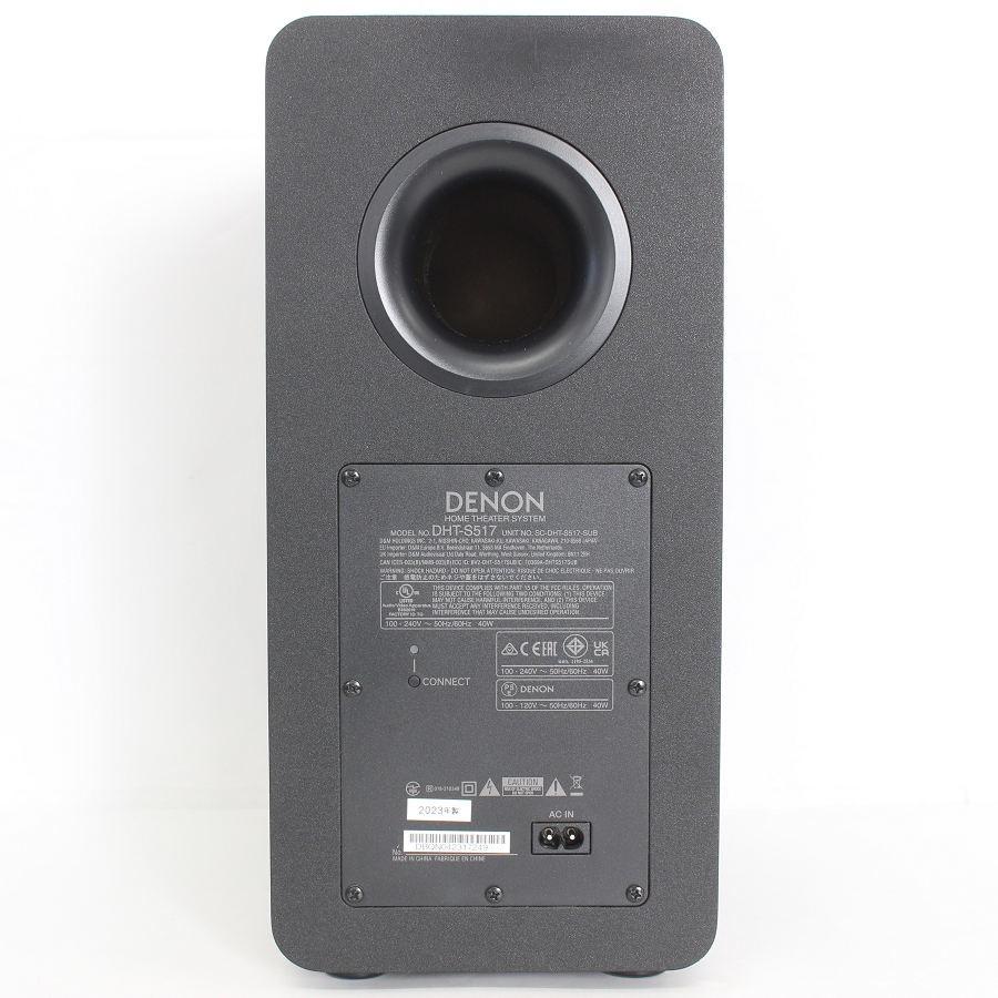 ボーナスストア+5％【美品】DENON DHT-S517 ブラック サウンドバー ワイヤレスサブウーハー付き Dolby Atmos対応 デノン 本体 |  | 07