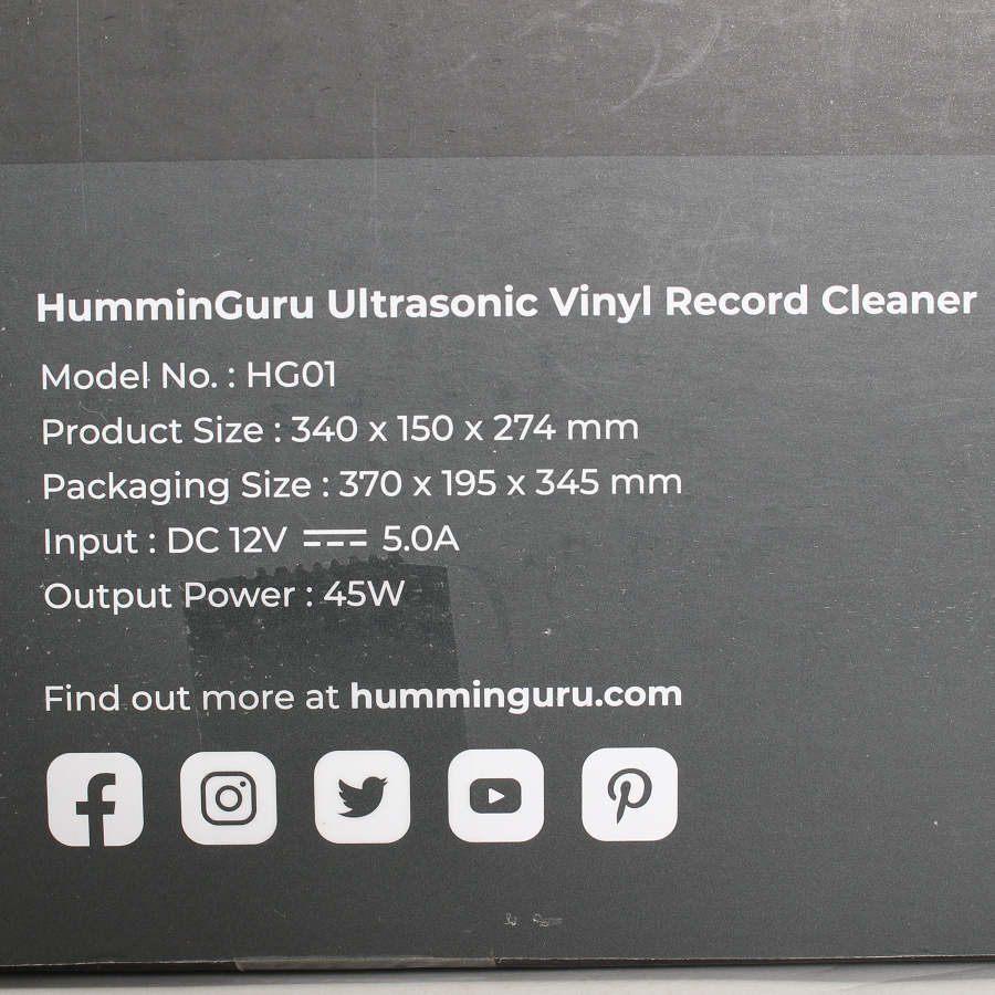 ボーナスストア+5％【新品未開封】HumminGuru HG-01 超音波ビニールレコードクリーナー ハミングル 本体 |  | 03