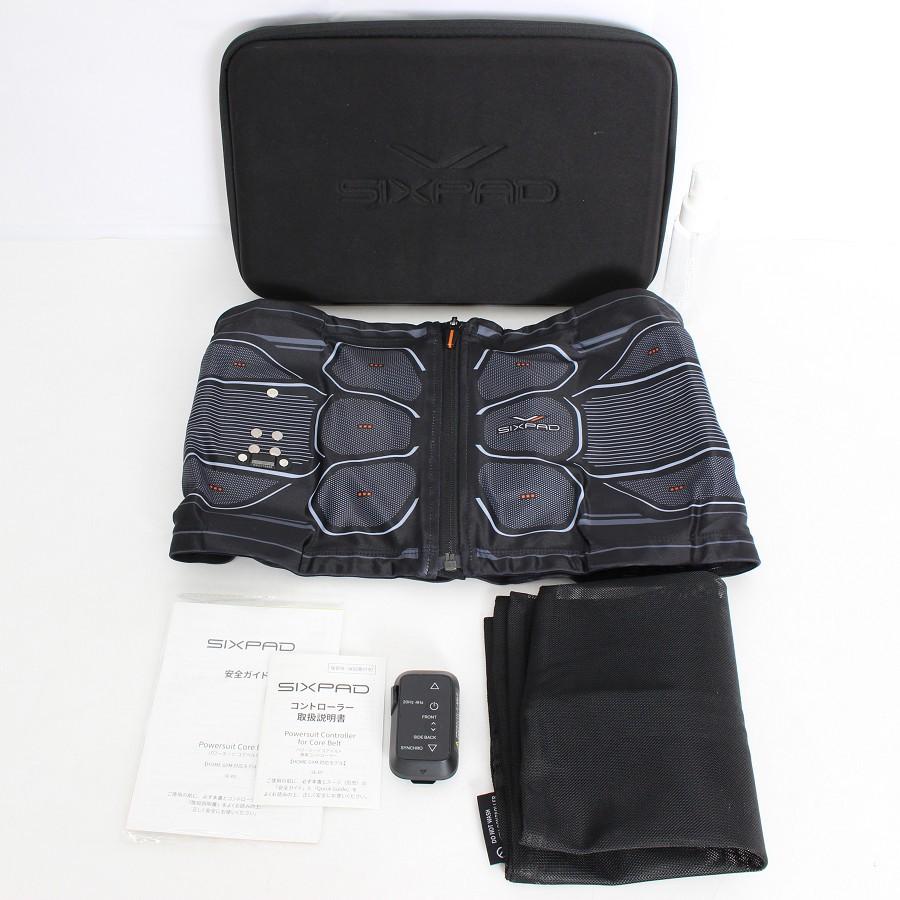 ボーナスストア+5％【美品】MTG SIXPAD Powersuit Core Belt SE-BS-00C-L ホームジム対応モデル Lサイズ シックスパッド パワースーツ コアベルト 本体 | 