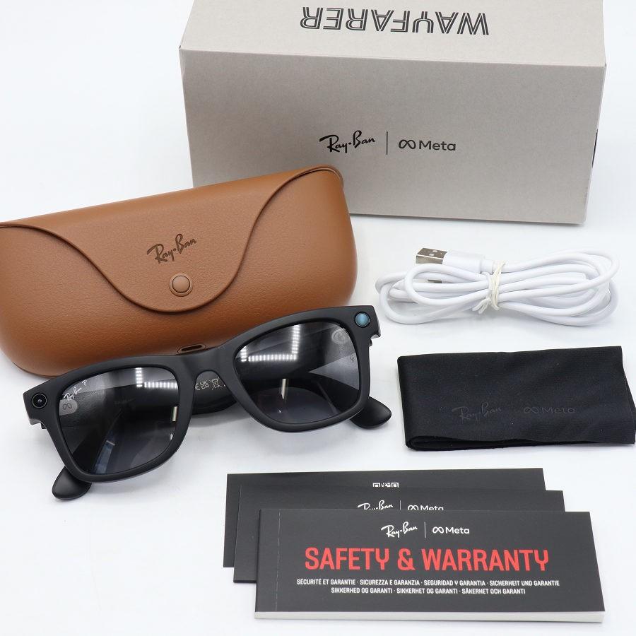 ボーナスストア+5％【美品】Ray-Ban Meta Wayfarer Gen1 RW4006 マット