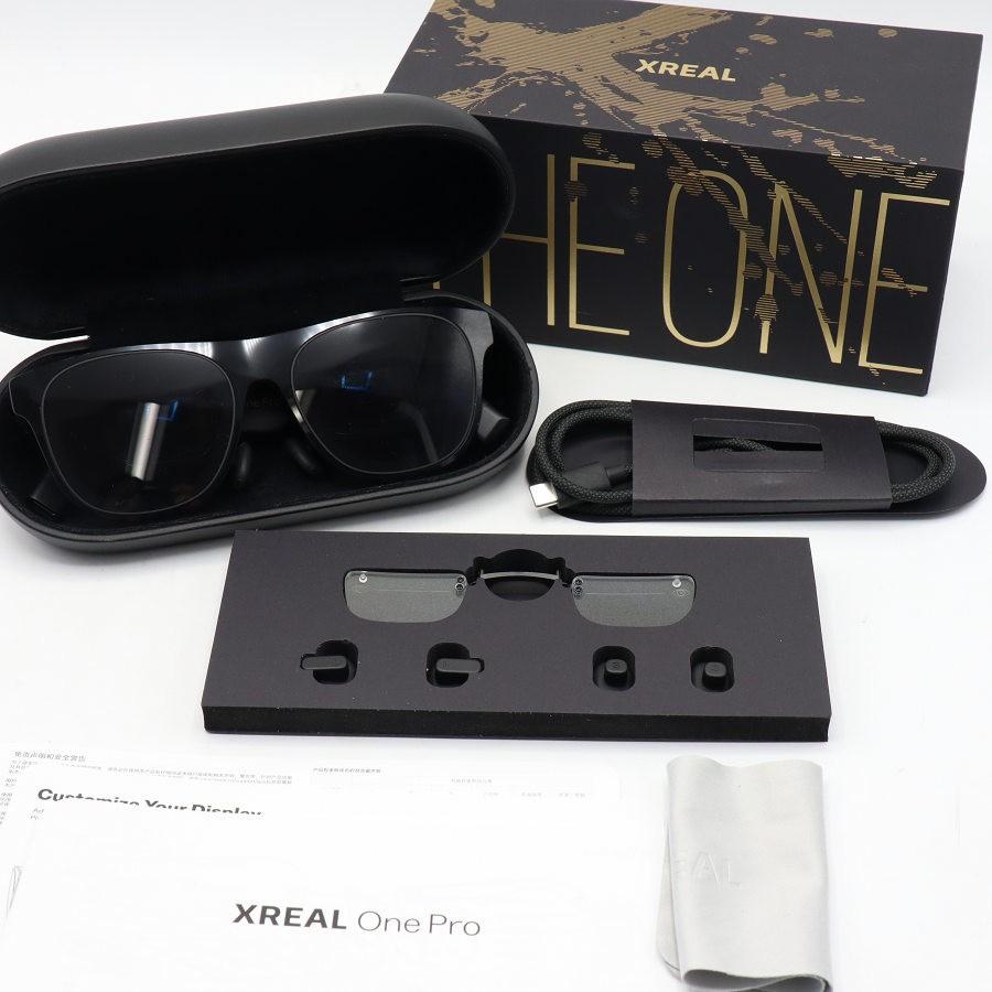 ボーナスストア+5％【美品】XREAL One Pro X1112-M ARグラス IPD 57-66mm Mサイズ スマートグラス エックスリアル ワン プロ 本体 | 