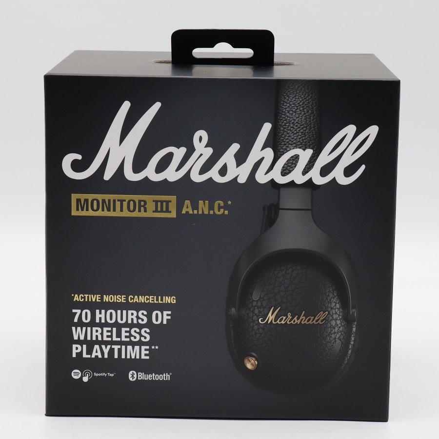 ボーナスストア+5％【新品未開封】Marshall MONITOR III A.N.C. ブラック ヘッドホン アクティブノイズキャンセリング マーシャル モニター 本体 | 