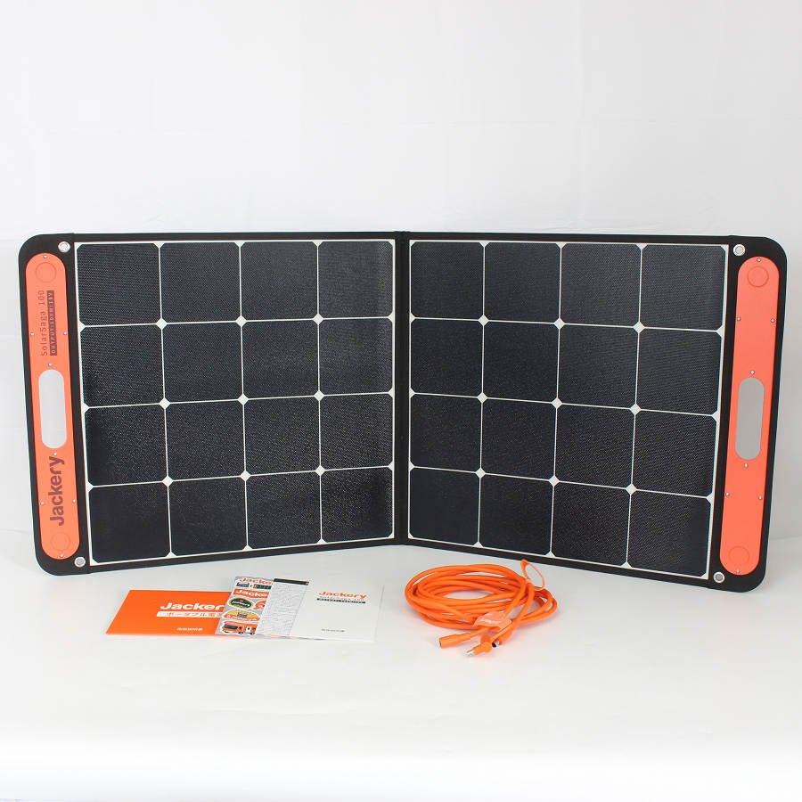 ボーナスストア+5％【美品】Jackery solarsaga100 SPL101 100W 折りたたみ式 ソーラーパネル ソーラーチャージャー ジャクリ 本体 | 
