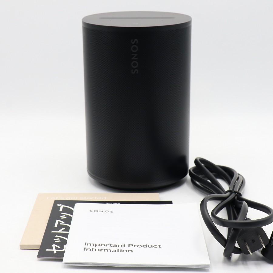 ボーナスストア+5％【美品】Sonos Era 100 E10G1JP1BLK ブラック スマートスピーカー AirPlay2対応 Wi-Fi対応 ソノス 本体 | 