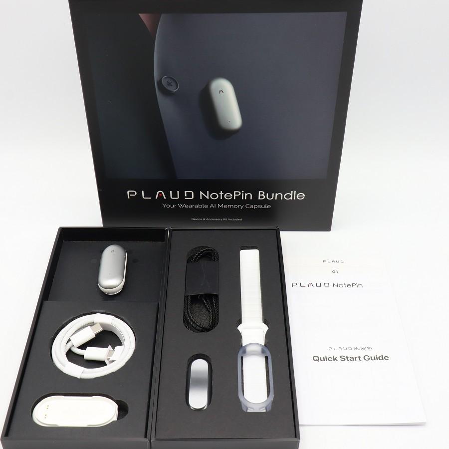ボーナスストア+5％【美品】PLAUD NotePin NP-64G-SI シルバー 64GB AI 