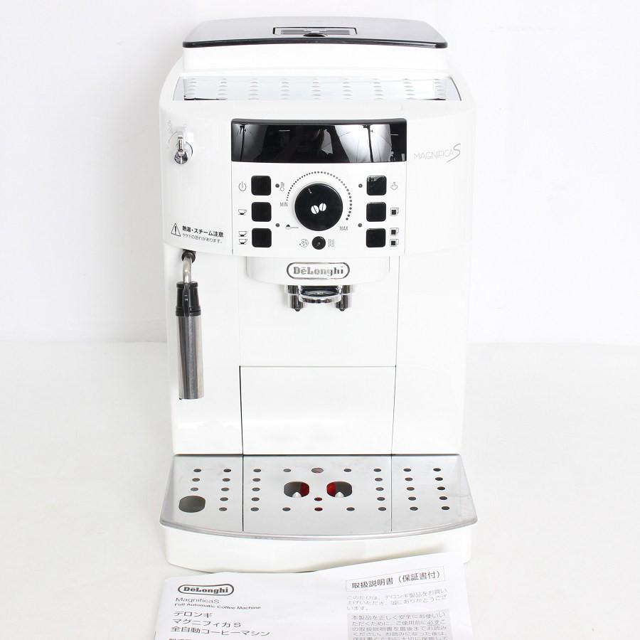 マグニフィカS ホワイト ecam22112w デロンギ ボーナスストア+5％【美品】デロンギ マグニフィカS ECAM22112W