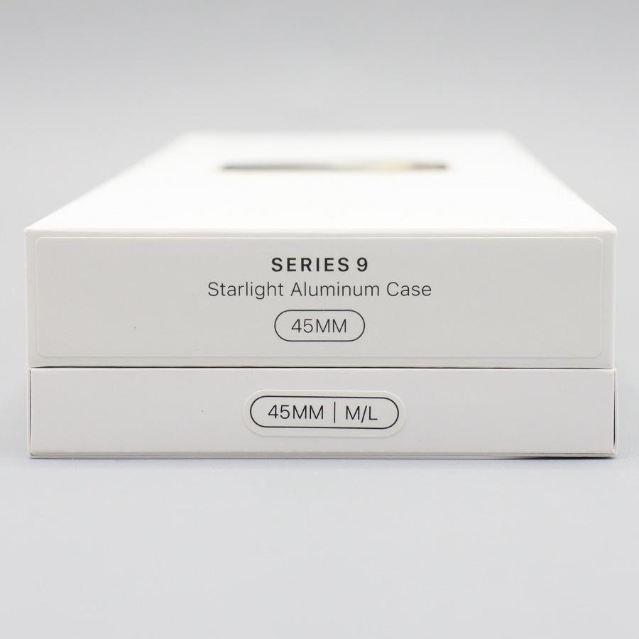 ボーナスストア+5％【新品未開封】Apple Watch Series9 45mm GPS MR973J/A スターライトアルミニウム/スターライトスポーツバンド M/L アップルウォッチ 本体の画像