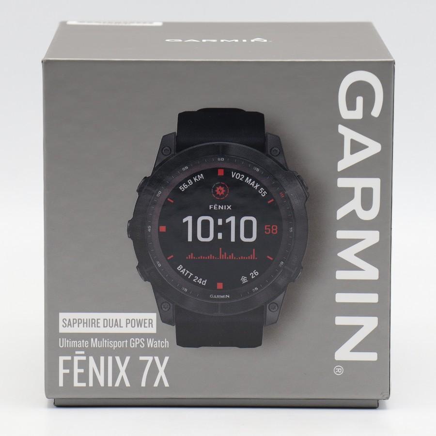 ボーナスストア+5％】GARMIN fenix 7X Sapphire Dual Power Ti Black