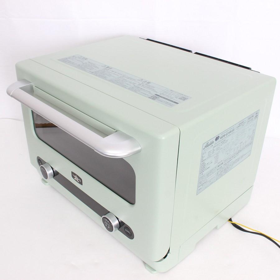 ボーナスストア+5％【美品】Aladdin グラファイトオーブンレンジ AEM-G14AG グリーン 22L 庫内フラット アラジン 本体 |  | 02