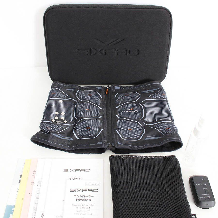ボーナスストア+5％【美品】MTG SIXPAD Powersuit Core Belt SE-BS-00B-M ホームジム対応モデル Mサイズ シックスパッド パワースーツ コアベルト 本体 | 