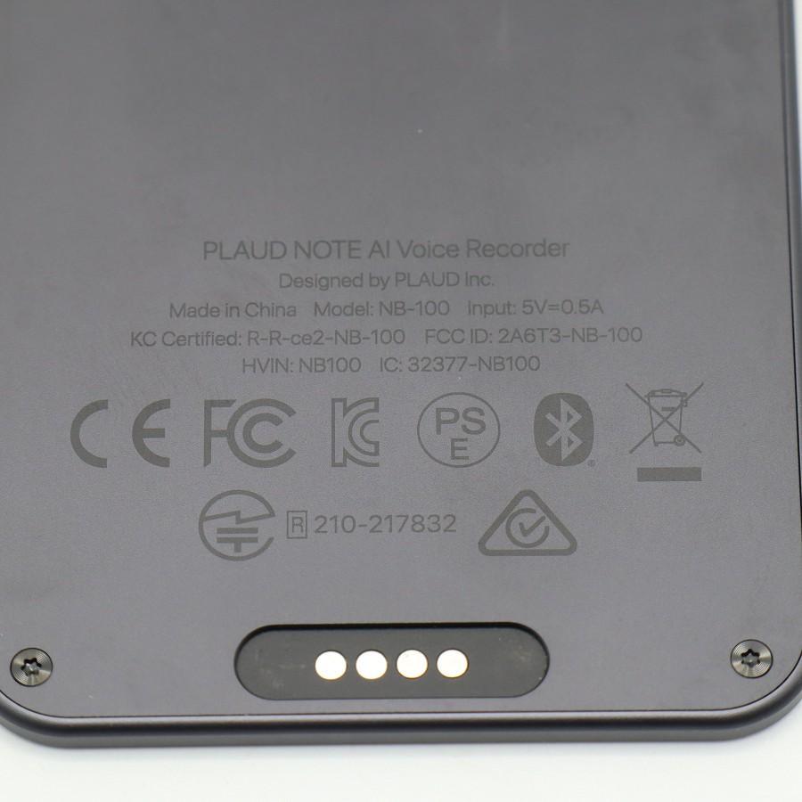 ボーナスストア+5％【美品】PLAUD NOTE PLD-64G-BL-JP ブラック 64GB