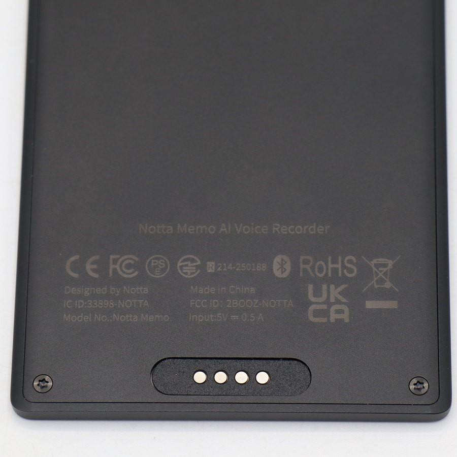 ボーナスストア+5％【美品】Notta Memo ブラック 32GB AIボイスレコーダー ノッタメモ 本体 |  | 03