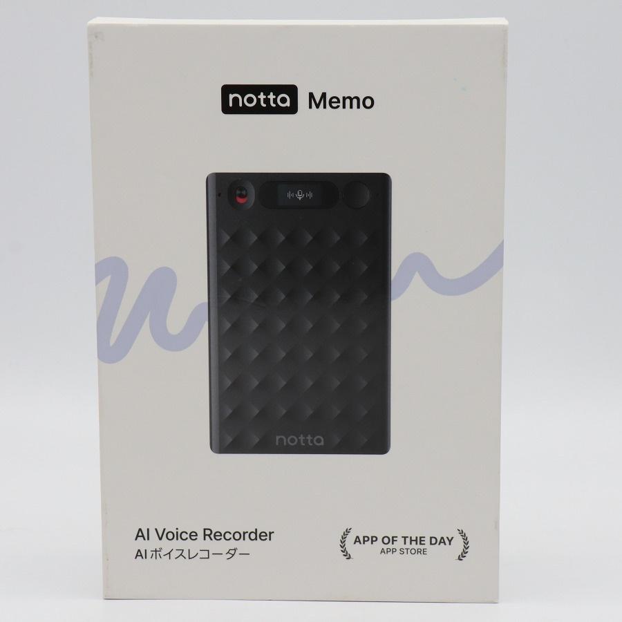 ボーナスストア+5％【美品】Notta Memo ブラック 32GB AIボイスレコーダー ノッタメモ 本体 |  | 07