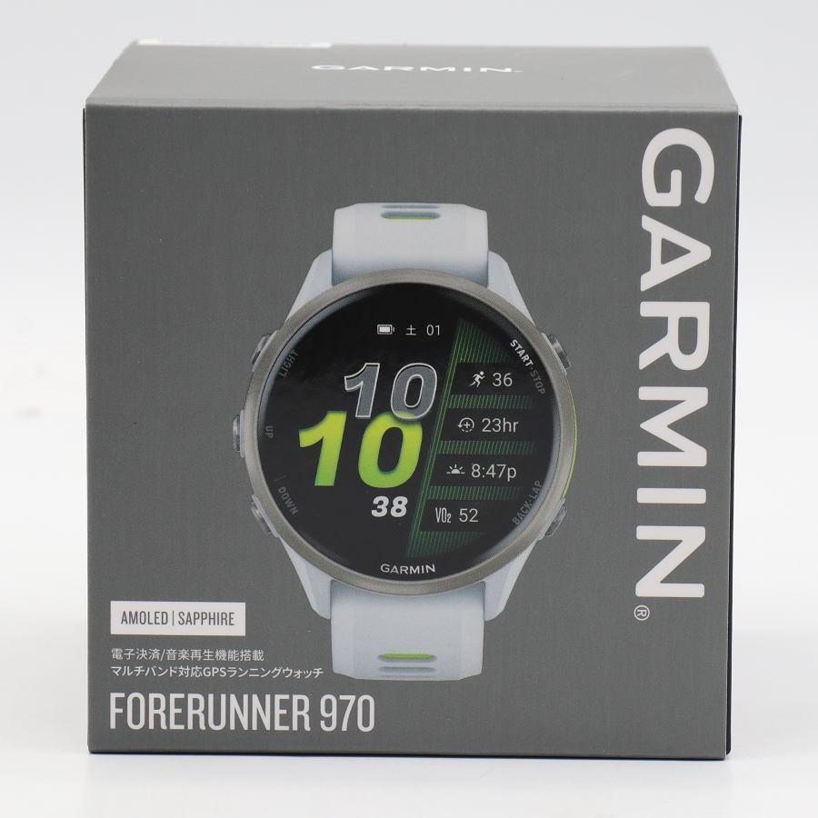 ボーナスストア+5％【新品】GARMIN Forerunner 970 010-02969-51 White/Amp Yellow スマートウォッチ ガーミン フォアランナー 本体の画像