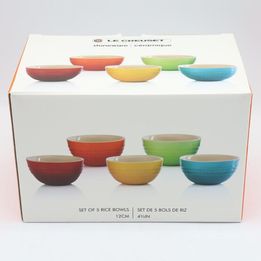 ボーナスストア+5％【新品】ル・クルーゼ ライスボール 5個セット 12cm レインボー 耐熱 茶碗 Le Creuset ホーロー 本体 |  | 04