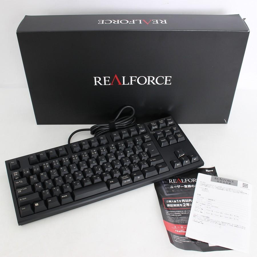 REALFORCE R3S 有線 テンキーレス 日本語配列 R3SC11 ボーナスストア+5％【美品】東プレ REALFORCE R3S R3SC11 ブラック