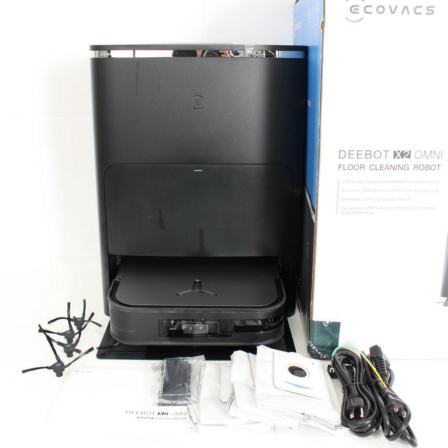 【ボーナスストア+5％】ECOVACS DEEBOT X2 OMNI DEX86-CB ブラック×シルバー ロボット掃除機 エコバックス ディーボット オムニ 本体 | 
