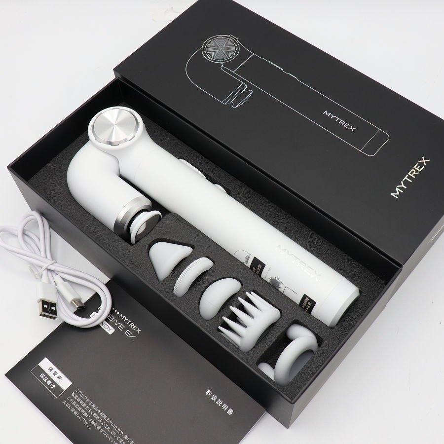 ボーナスストア+5％【美品】MYTREX REBIVE EX HANDY MT-RBEH24W ホワイト トータルボディケア マイトレックス リバイブイーエックス ハンディ 本体 | 