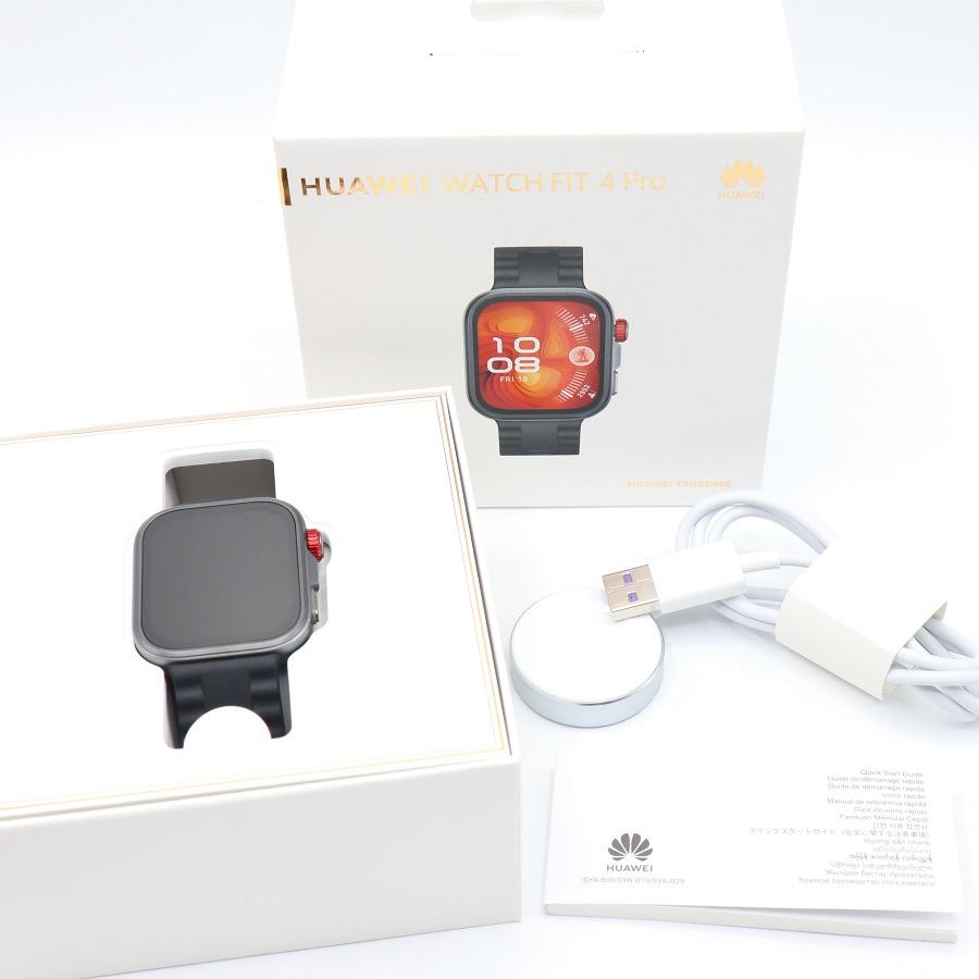 ボーナスストア+5％【美品】HUAWEI WATCH FIT 4 Pro SYA-B29 ブラック 