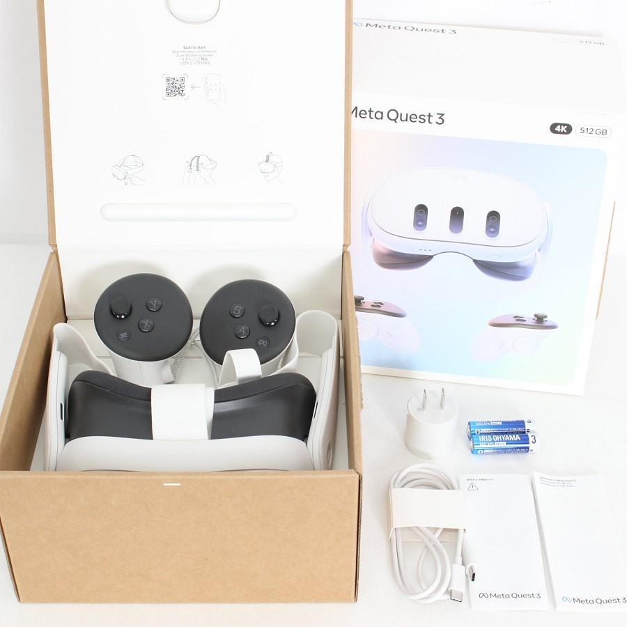 ボーナスストア+5％【美品】Meta Quest 3 512GB VR ヘッドマウント 